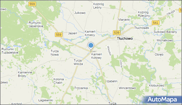 mapa Kamień Kotowy, Kamień Kotowy na mapie Targeo